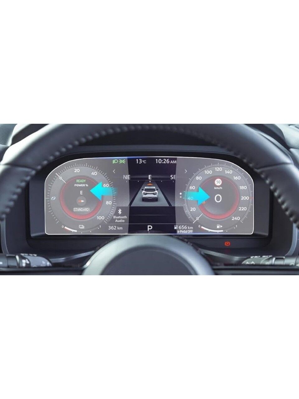 Nissan Qashqai 12.3 Inç Uyumlu Dijital Gösterge 9h Nano Ekran Koruyucu 2024-2025