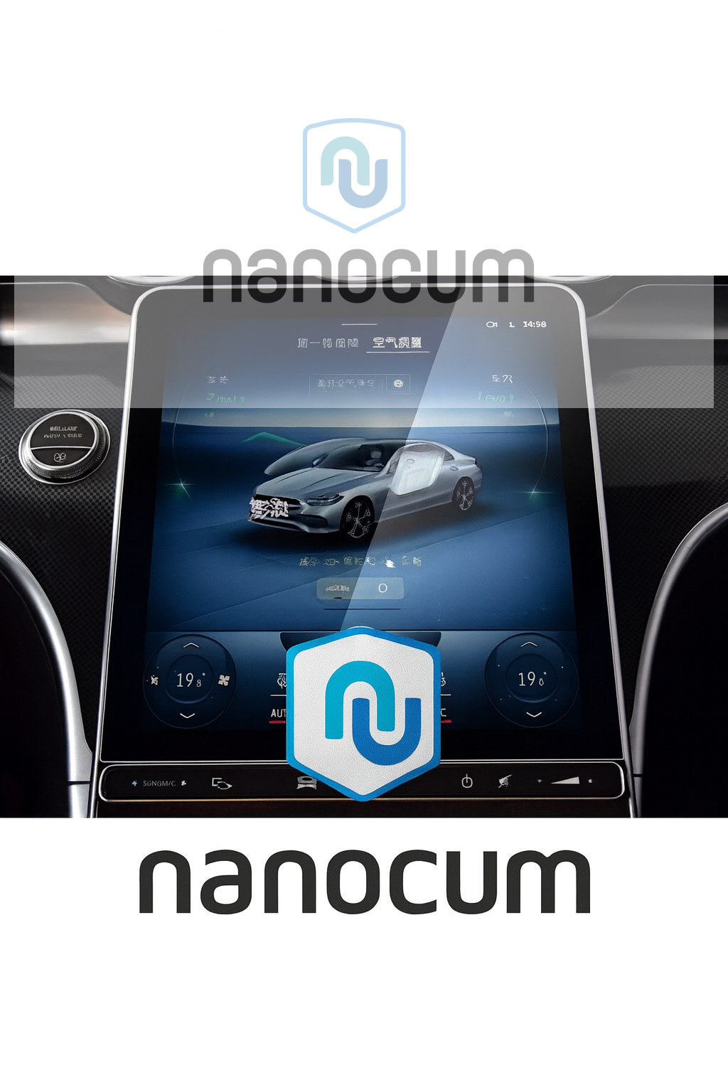 Mercedes Yeni C Seri 11.9 Inç Navigasyon ve Bilgi Ekran Nano Koruyucu