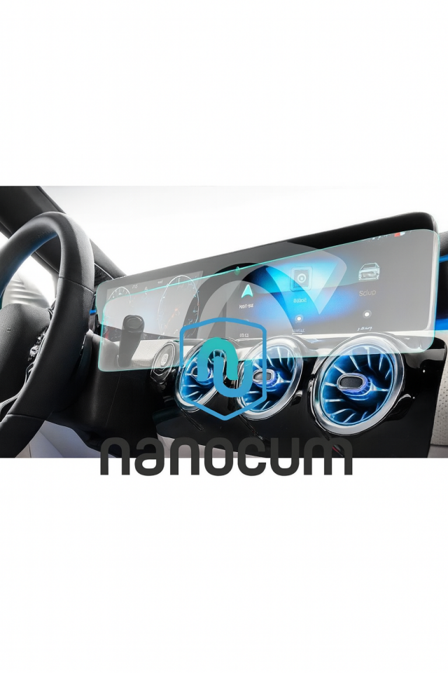 Mercedes Gla 200 2021-2023 Navigasyon Bilgi Ekranı ve Dijital Gösterge Ekran Nano Koruyucu Film