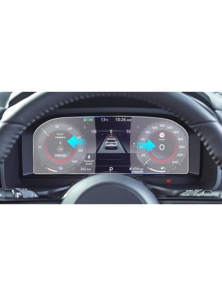 Nissan Qashqai 12.3 Inç Uyumlu Dijital Gösterge 9h Nano Ekran Koruyucu 2024-2025