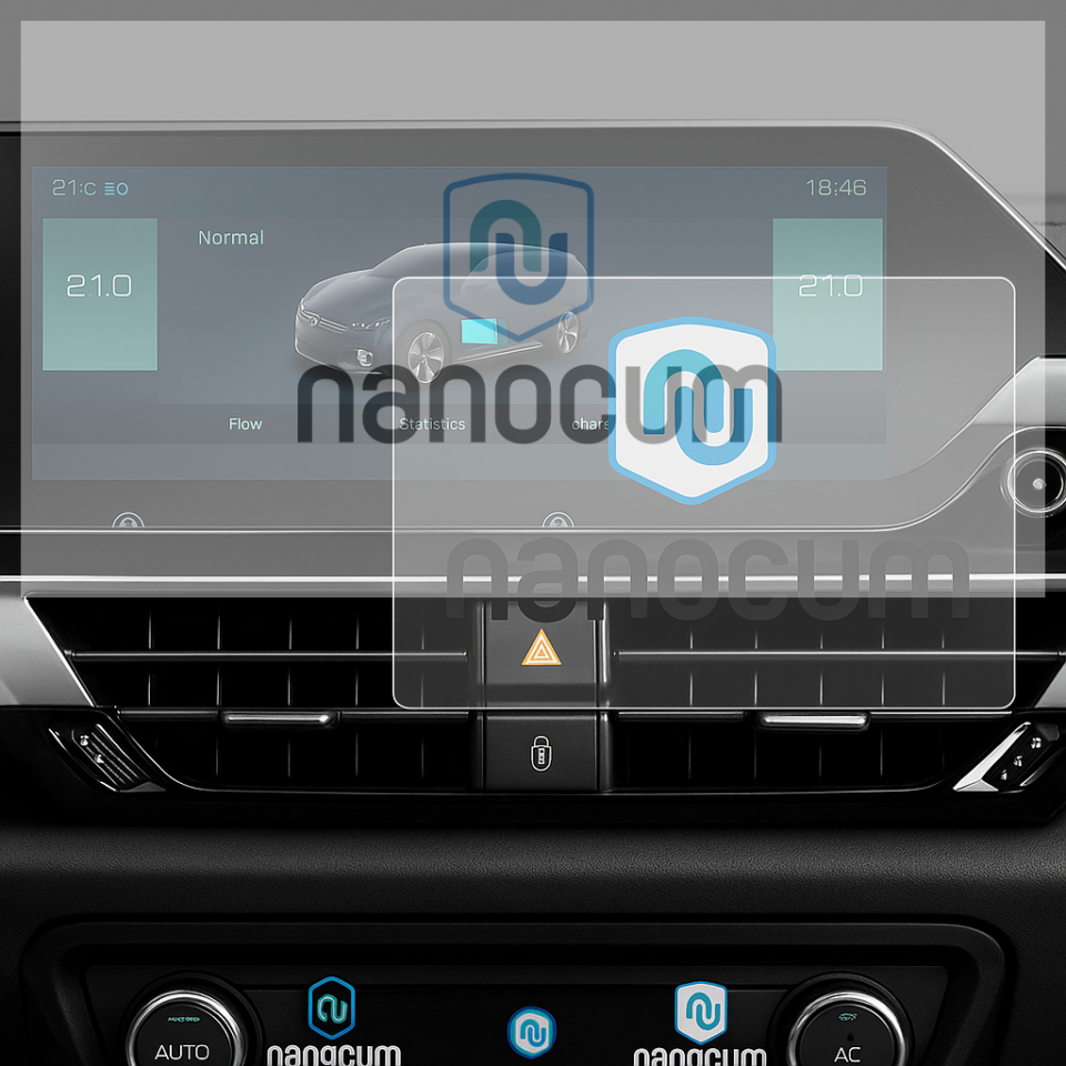Citroen C5 Aircross 10'' Navigasyon Ekran Koruyucu Nano Makyajlı Kasa Nano Film