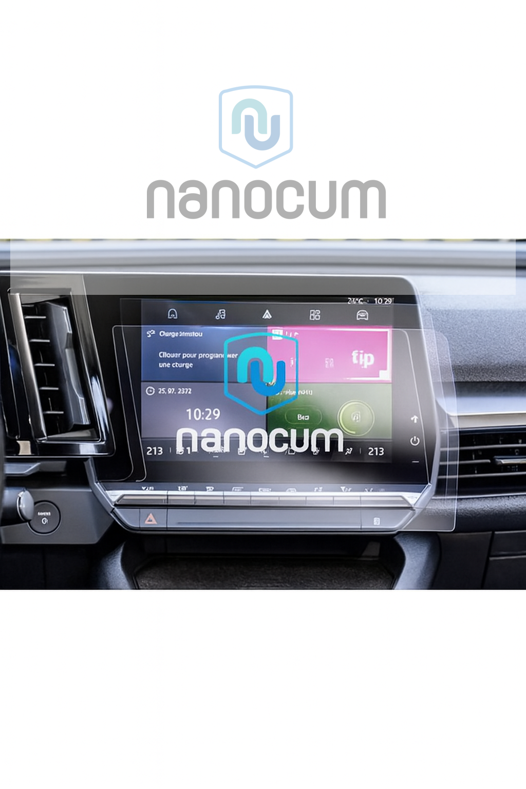 Renault Megane E-Tech Uyumlu Multimedya ve Gösterge Panel Nano Ekran Koruyucu