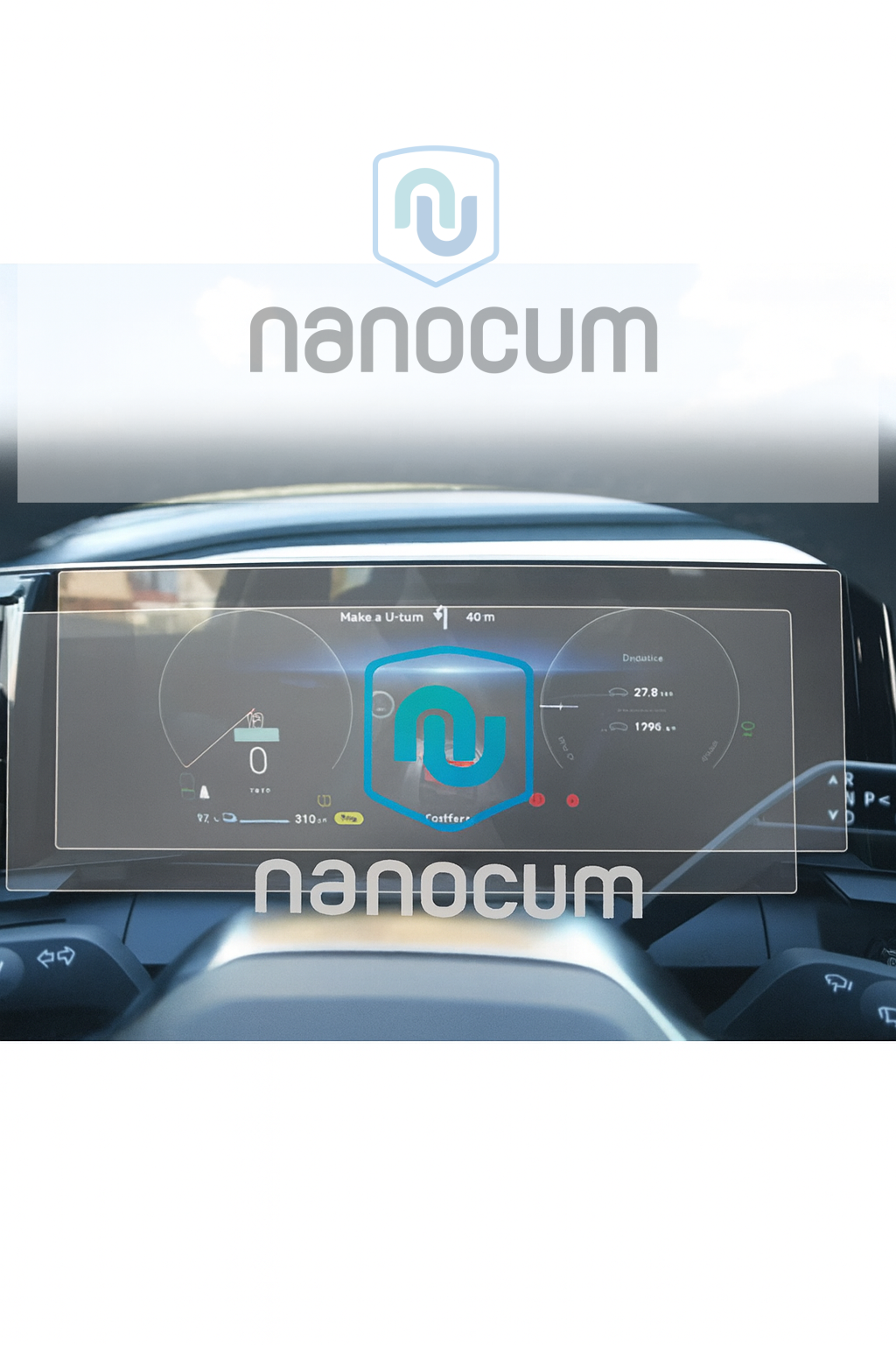 Renault Megane E-Tech 2022-2023 Gösterge Panel Uyumlu 9h Nano Ekran Koruyucu